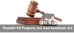 Transfer Of Property Act And Easement Act in India
