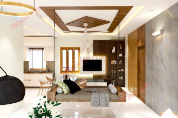 TV Set + Hall + Hammock House Design Sample 30