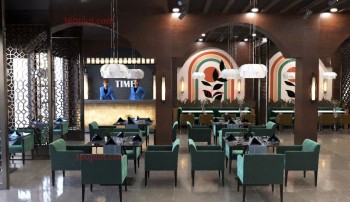 Restaurants Design with Reception Area Sample 22